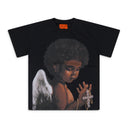 BLACK SACRED BEING JERSEY T-SHIRT