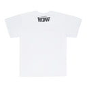 WHITE INTERWOVEN WINDOWS T-SHIRT