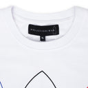 WHITE INTERWOVEN WINDOWS T-SHIRT