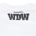 WHITE INTERWOVEN WINDOWS T-SHIRT