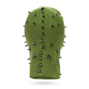GREEN STUDDED FACE MASK BASEBALL CAP
