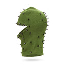 GREEN STUDDED FACE MASK BASEBALL CAP