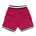 MAROON COURT LOGO SHORTS