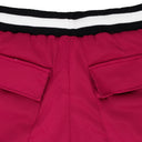 MAROON COURT LOGO SHORTS