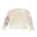 WHITE VEILED COLLEGIATE SWEATSHIRT