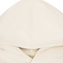 IVORY GATHERED DUOFLY PULLOVER HOODIE