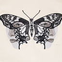 IVORY GATHERED DUOFLY PULLOVER HOODIE