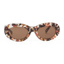 BROWN SPECKLED COURTNEY SUNGLASSES