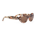 BROWN SPECKLED COURTNEY SUNGLASSES
