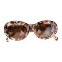 BROWN SPECKLED COURTNEY SUNGLASSES