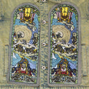 BLUE UNFURLED CROPPED DENIM JACKET