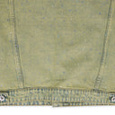 BLUE UNFURLED CROPPED DENIM JACKET