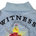 BLUE NAMESAKE VARSITY JACKET