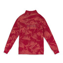 RED OVERDYED TURTLENECK SWEATER