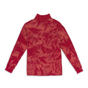 RED OVERDYED TURTLENECK SWEATER
