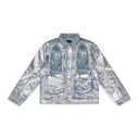 BLUE HEAVY METAL DENIM TRUCKER JACKET
