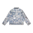 BLUE HEAVY METAL DENIM TRUCKER JACKET