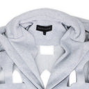 GRAY STAINED GLASS LASER BLAZER