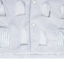 GRAY STAINED GLASS LASER BLAZER