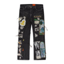BLACK FOUR SEASONS FUSION STRAIGHT-FIT JEANS