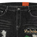 BLACK FOUR SEASONS FUSION STRAIGHT-FIT JEANS