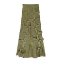 GREEN GRID BONDAGE MAXI SKIRT