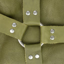 GREEN GRID BONDAGE MAXI SKIRT