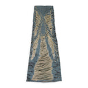 BLUE LACED WINDOW MAXI SKIRT