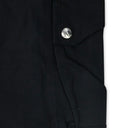 BLACK TWILL TAPE CARGO PANTS