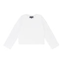 WHITE AMALGAMATED WINDOW LS T-SHIRT