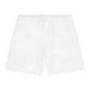 WHITE LOGO SWIM TRUNKS