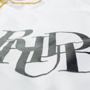 WHITE LOGO SWIM TRUNKS