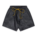 BLACK CIESTA LEATHER SHORT SHORTS