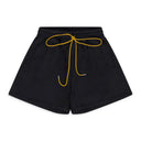 BLACK SKYLINE TERRY SHORTS