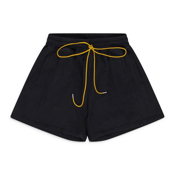 BLACK SKYLINE TERRY SHORTS