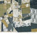 BLUE AFFINITY GRID BONDAGE MAXI SKIRT