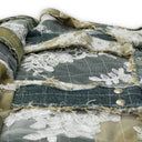 BLUE AFFINITY GRID BONDAGE MAXI SKIRT