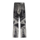 BLACK PATH WIDE-LEG JEANS