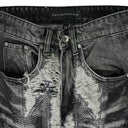 BLACK PATH WIDE-LEG JEANS