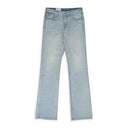 INDIGO LOW-WAIST FLARE DENIM BOOTCUT JEANS