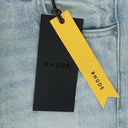 INDIGO LOW-WAIST FLARE DENIM BOOTCUT JEANS