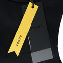 BLACK RIBBED KNIT TURTLENECK SWEATER