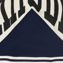 NAVY/CREAM FRONT PRINT RHACER POLO SHIRT