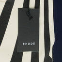 NAVY/CREAM FRONT PRINT RHACER POLO SHIRT