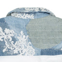 BLUE MERGED RUGBY BUTTON-DOWN SHIRT