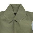 GREEN STAINED GLASS LASER TRENCH COAT