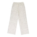 WHITE CASHEW BLOSSOM PEARL SWEATPANTS