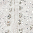 WHITE CASHEW BLOSSOM PEARL HOODIE