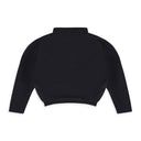 BLACK 2-WAY ZIPPER TRACK JACKET