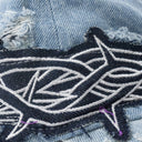 BLUE THORNED BASEBALL CAP